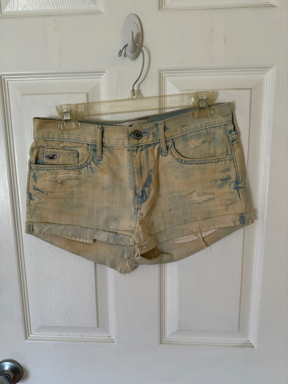 Hollister Bleached Denim Cutoff Shorts